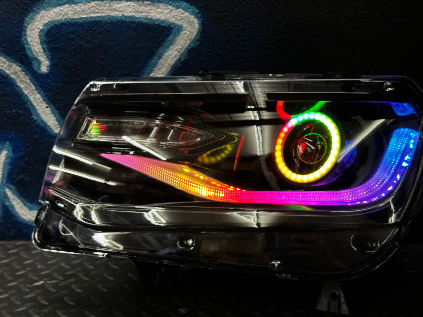 NTXGlow RGB headlights (2014 - 2015 Chevy Camaro headlights)