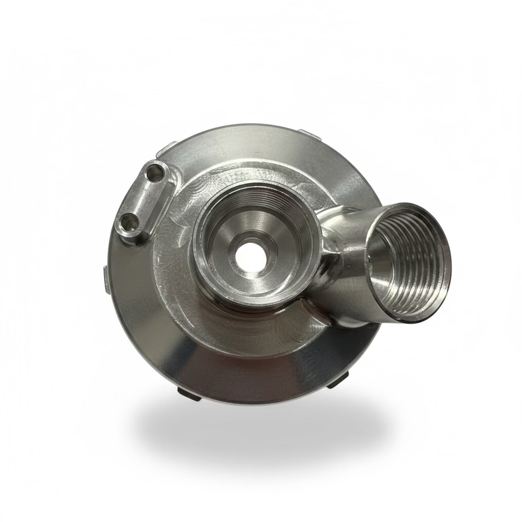 Vorsprung Autowerk Billet PCV Housing Adapter for 3.0T PCV Relocation, Audi 3.0 TFSI Supercharged