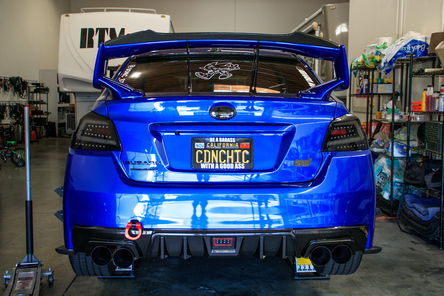 OLM LE Dry Carbon Fiber Rear Diffuser - 2015-2021 Subaru WRX / STI