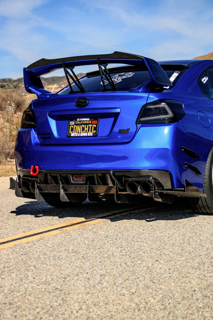 OLM LE Dry Carbon Fiber Rear Diffuser - 2015-2021 Subaru WRX / STI
