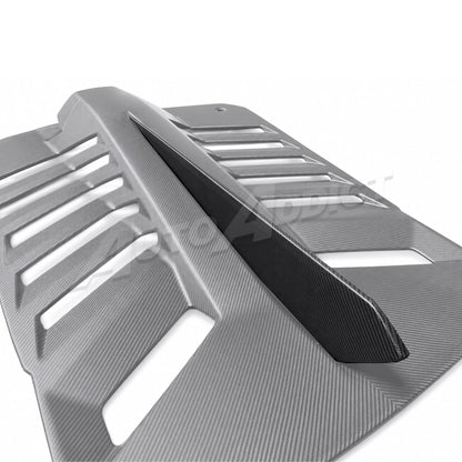 STO Lamborghini Huracan Dry Carbon Fiber Functional Rear Engine Cover Spoiler Fin