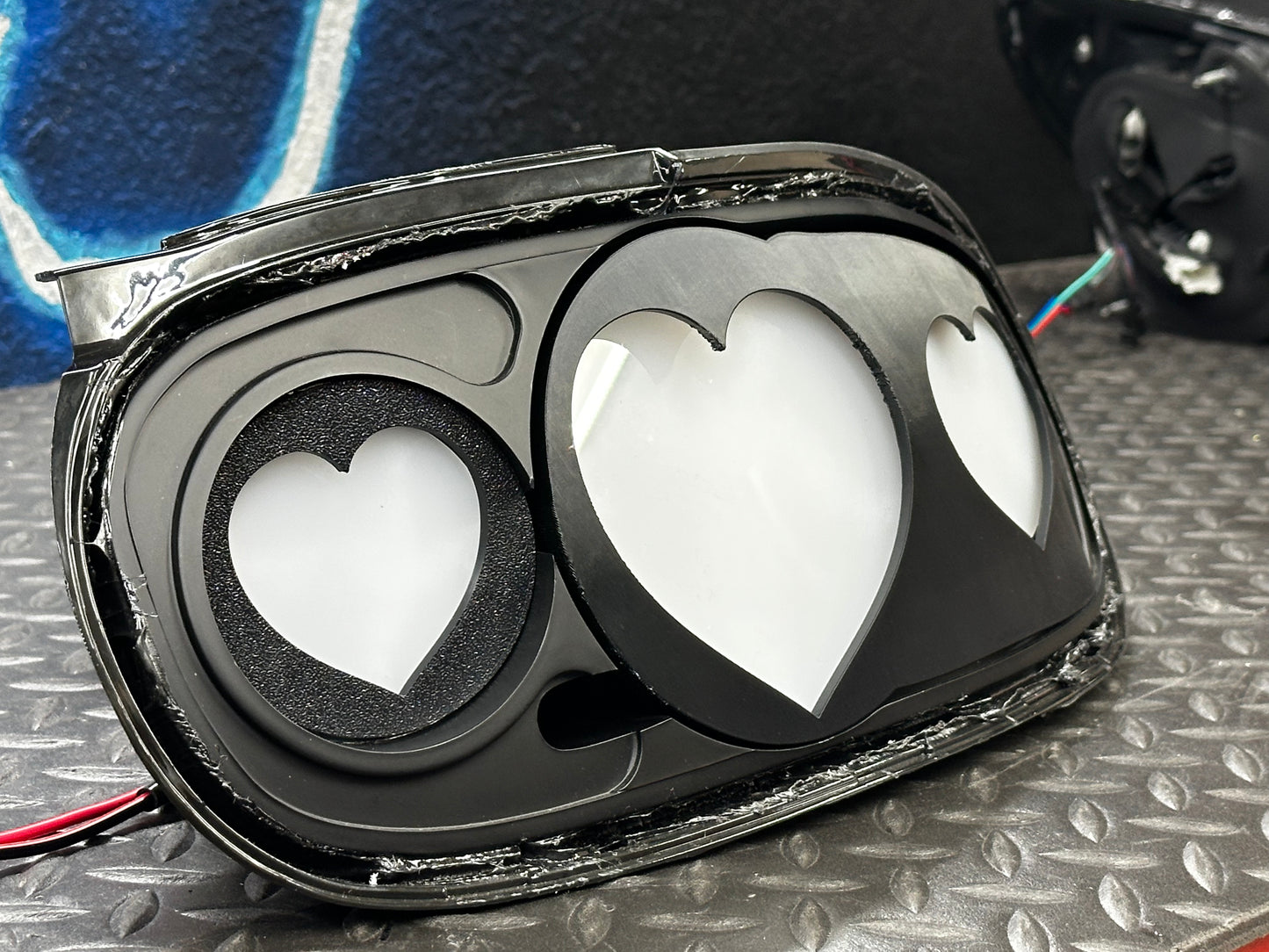 NTXGlow Diffused Heart Tail Lights (1990-1997 Na Mazda Miata)