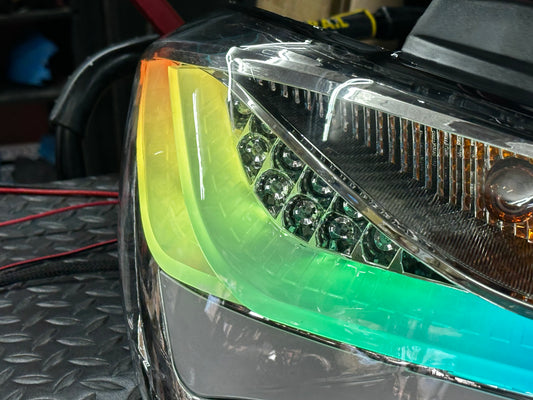 NTXGLOW clear RGB tail lights (10 - 16 hyundai genesis coupe) - eagle eyes