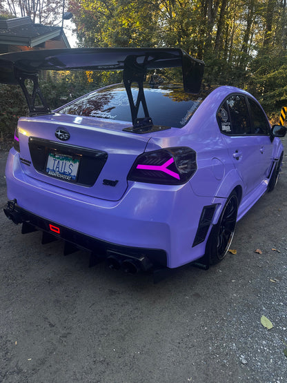 OLM Y-Spec LED Taillights (Smoke Lens  White Optic w/RGB) - 2015-2021 WRX / STI