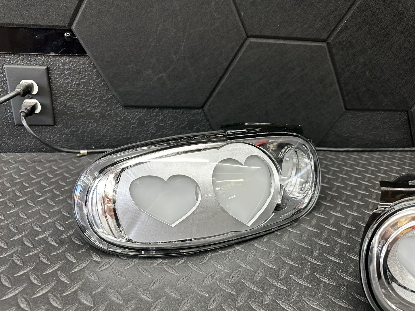 NTXGlow CLEAR Diffused Heart Tail Lights (1990-1997 Na Mazda Miata)