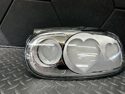 NTXGlow CLEAR Diffused Heart Tail Lights (1990-1997 Na Mazda Miata)