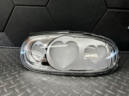 NTXGlow CLEAR Diffused Heart Tail Lights (1990-1997 Na Mazda Miata)