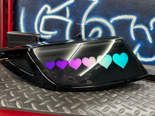 READY TO SHIP - NTXGLOW diffused Heart RGB tail lights (2021 - 2026 Toyota GR86)
