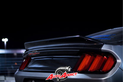 2015-2023 MUSTANG DOUBLE SIDED CARBON FIBER TYPE-ST DECKLID WITH INTEGRATED SPOILER