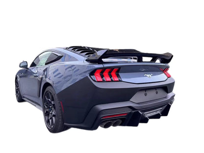 2024+ Ford Mustang Dark Horse Rear Spoiler Gloss Black ABS