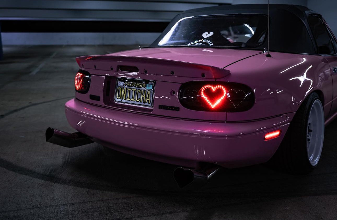 NA Miata heart tail lights