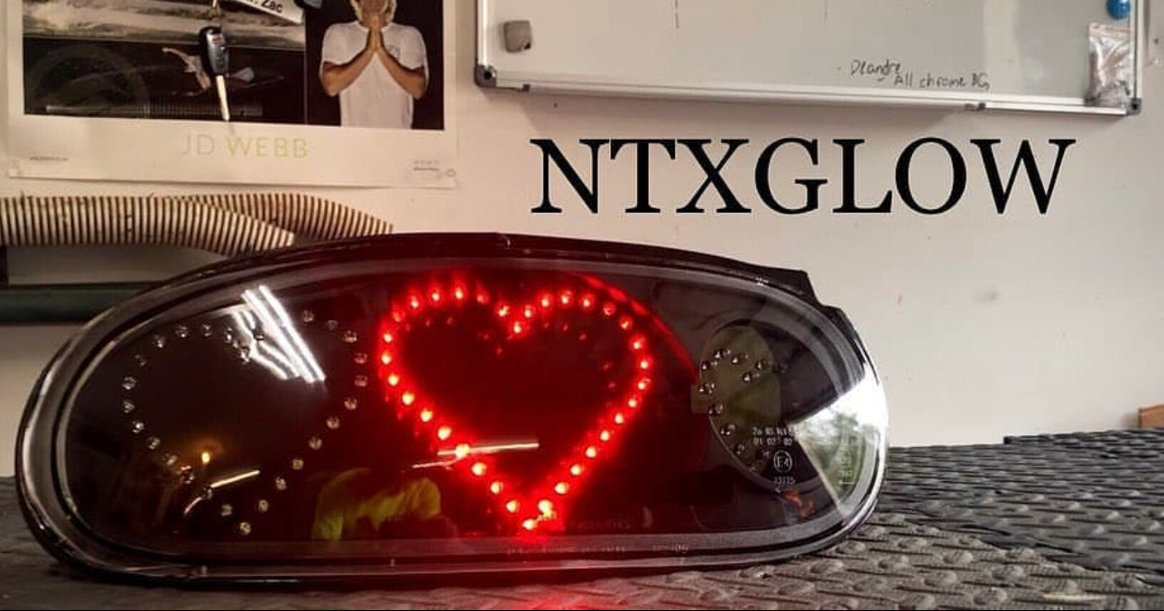 NA Miata heart tail lights