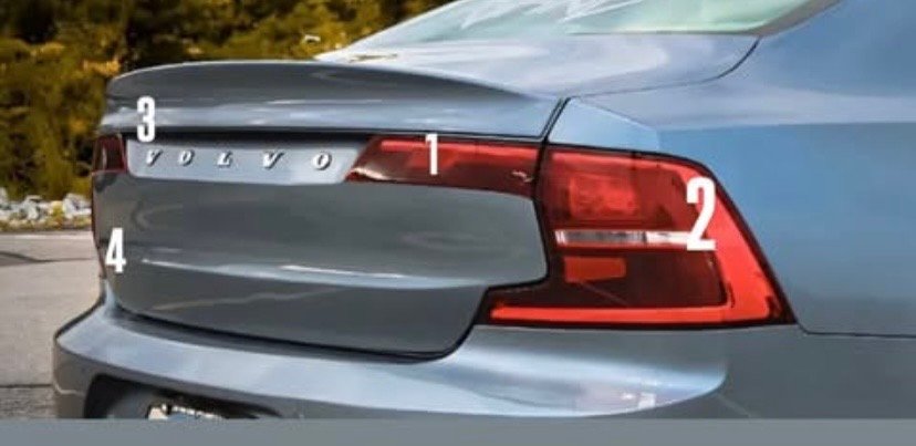 Volvo S90 custom modified tail lights by JIEAN Lights – photo 1