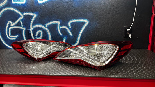 2010 - 2016 hyundai genesis coupe CLEAR tail lights