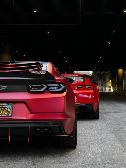 2019-2025 CHEVY CAMARO UMBRA LED TAILLIGHTS GLOSS BLACK/SMOKE LENS