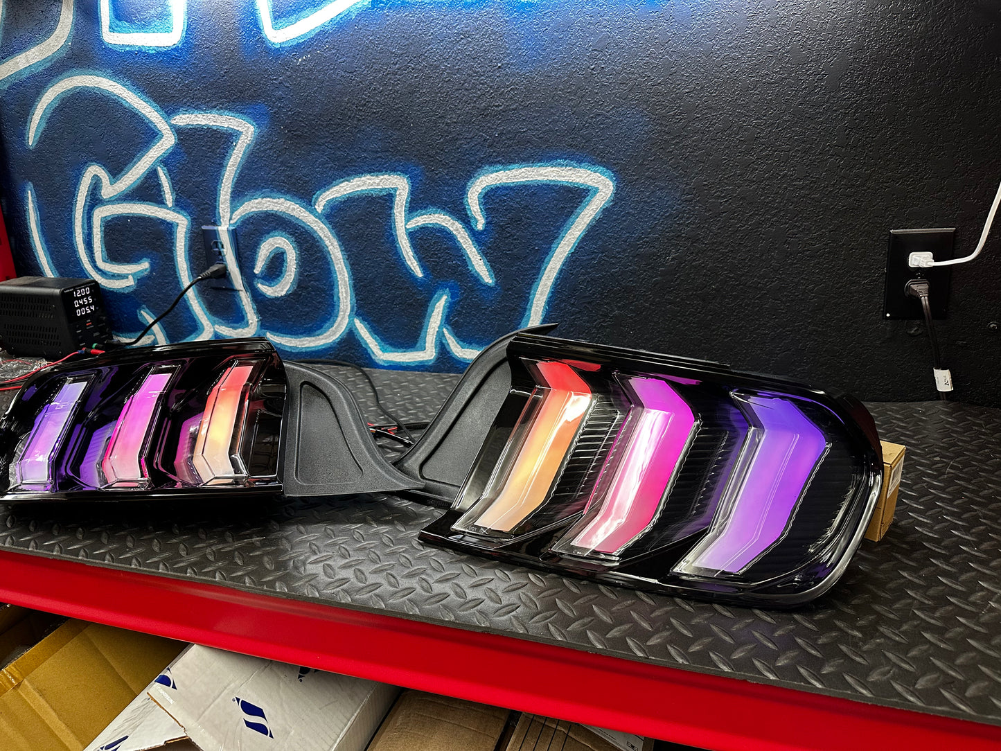 DAMAGED NTXGlow RGB Tail Lights (2015-2023 Ford Mustang)