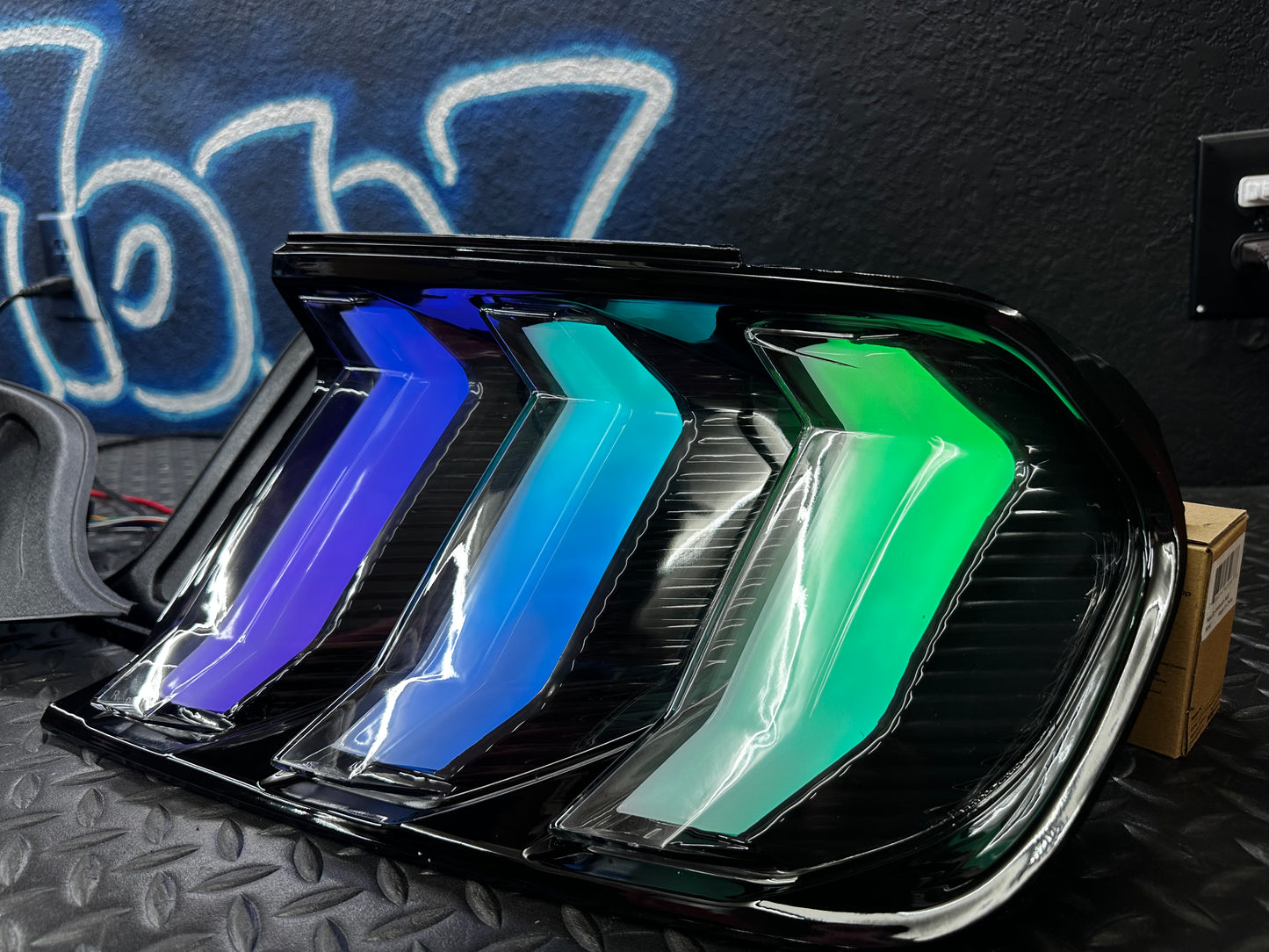 DAMAGED NTXGlow RGB Tail Lights (2015-2023 Ford Mustang)