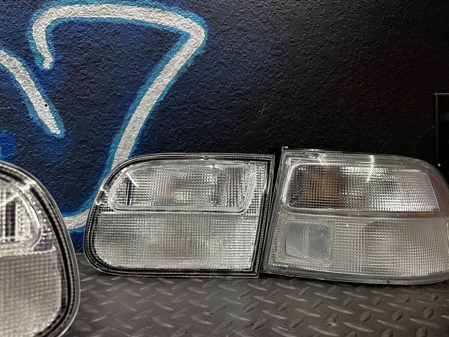 clear tail lights (1992 - 1995 Honda Civic 3 Door Hatchback EG6 EG)