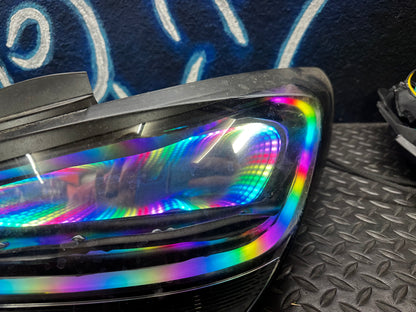 2010–2016 Hyundai Genesis Coupe RGB Infinity Mirror Tail Lights / damaged and poorly built