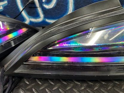 2010–2016 Hyundai Genesis Coupe RGB Infinity Mirror Tail Lights / damaged and poorly built