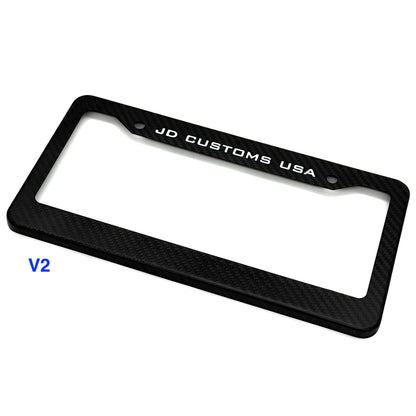 JDC Dry Carbon Fiber License Plate Frames (Gloss, Matte, & Forged)