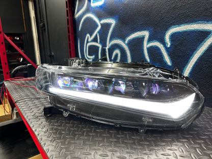 OPEN BOX - RGB Headlight For Honda Accord 10th Gen 2018-2021 LX/EX/EXL/Sport/SE