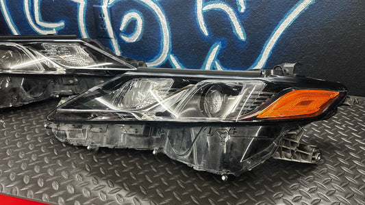 2 pairs of 18 - 24 Camry OEM and CLEAR euro headlights - used