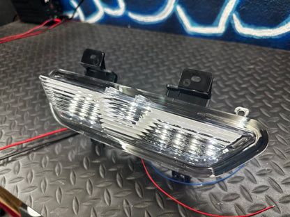 Back of Mustang LED reverse light showing plug-and-play connector