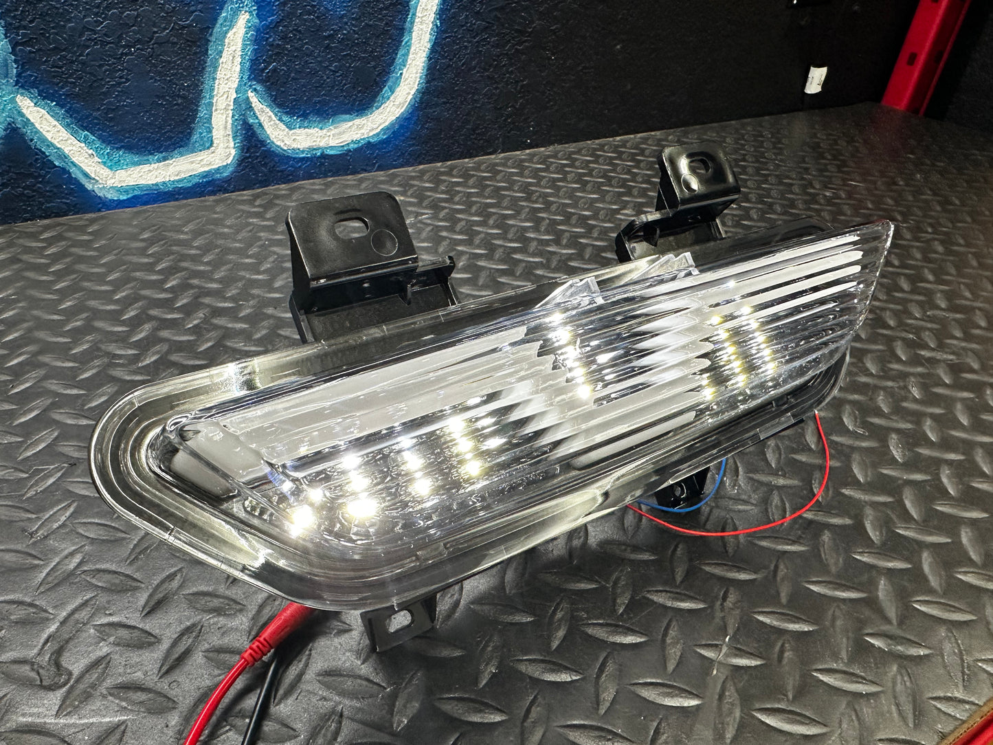 Clear lens S550 Mustang reverse light illuminated
