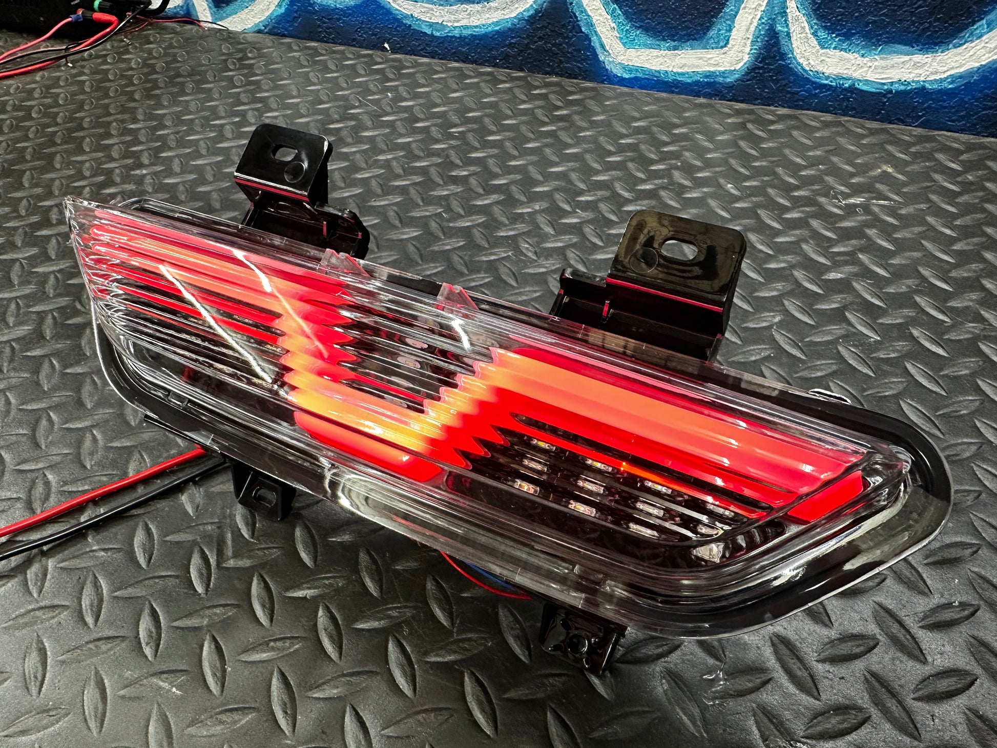 NTXGlow LED reverse light for 2018-2023 Mustang detail shot