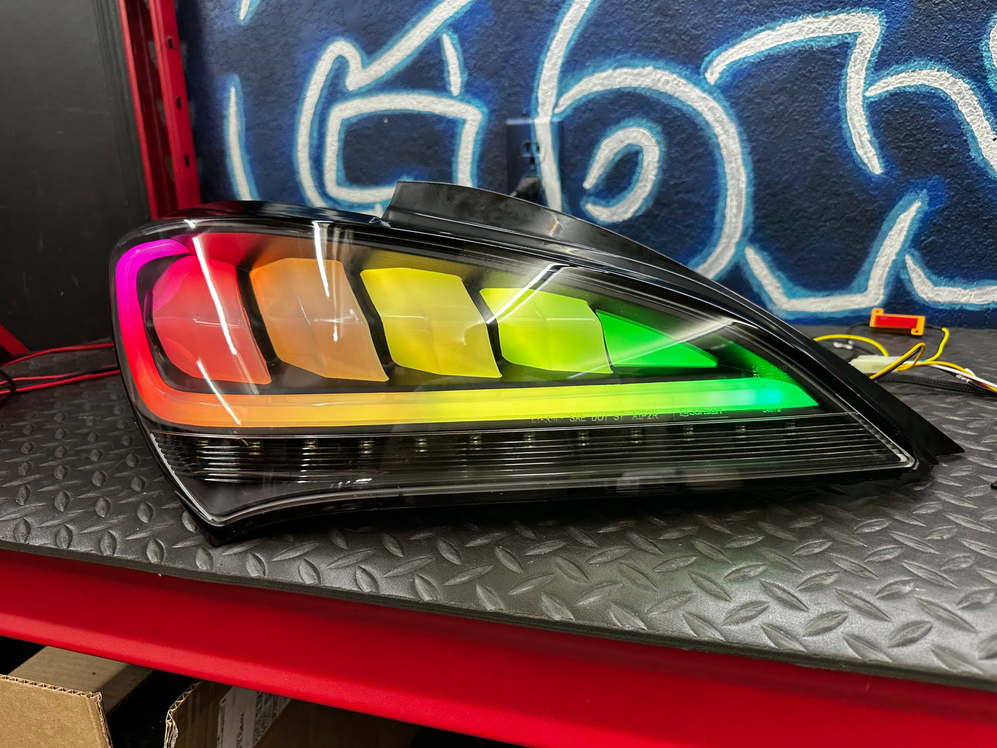Damaged RGB Spec-D tail lights for 2010-2016 Hyundai Genesis Coupe - photo 4