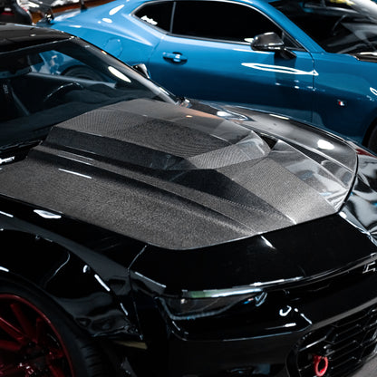 2010-2015 Chevy Camaro Type-ZR Carbon Fiber Double Sided Hood