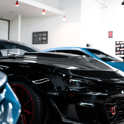 2010-2015 Chevy Camaro Type-ZR Carbon Fiber Double Sided Hood