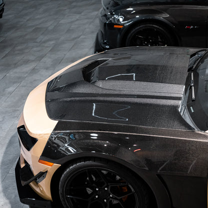 2010-2015 Chevy Camaro Type-ZR Carbon Fiber Double Sided Hood