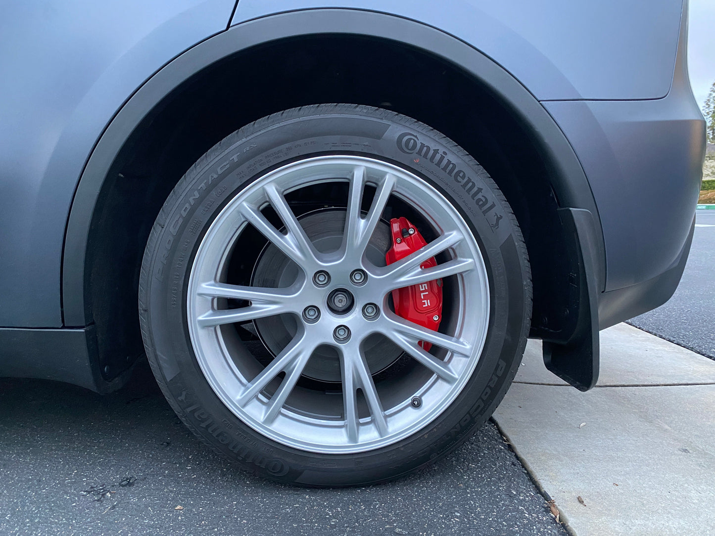 Tesla Model Y Brake Caliper Covers Aluminum Front & Rear RED 19-24 (4PCS)