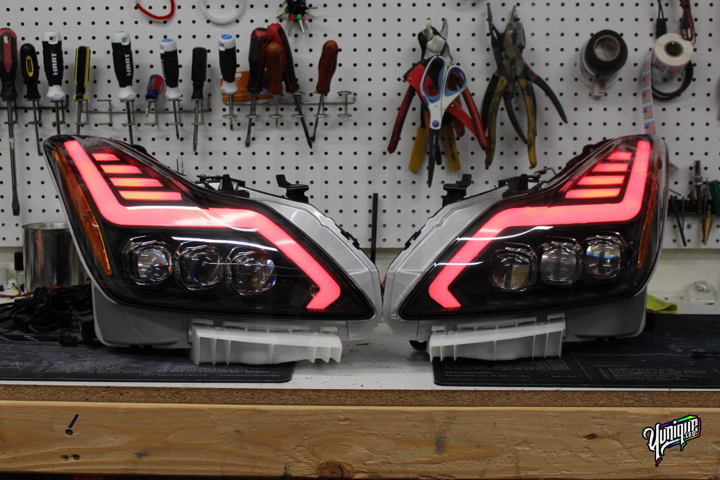 2008-2015 Infiniti G37/Q60 AlphaRex Nova BlueGhozt Headlights