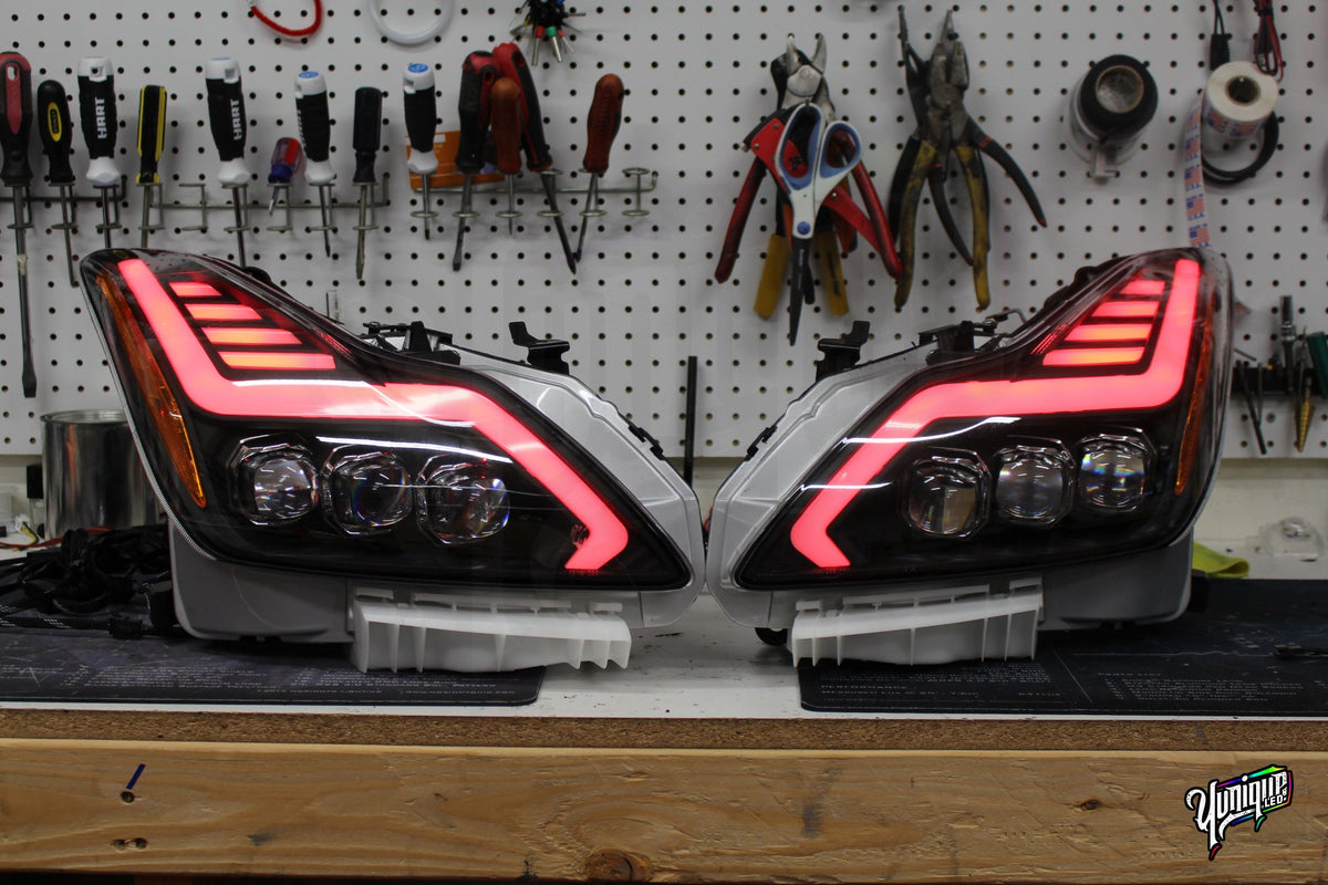 2008-2015 Infiniti G37/Q60 AlphaRex Nova BlueGhozt Headlights