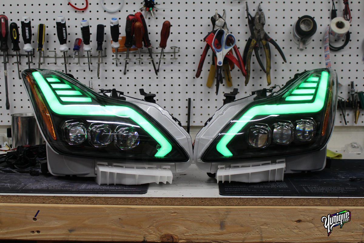 2008-2015 Infiniti G37/Q60 AlphaRex Nova BlueGhozt Headlights