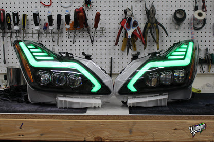 2008-2015 Infiniti G37/Q60 AlphaRex Nova BlueGhozt Headlights