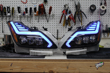 2008-2015 Infiniti G37/Q60 AlphaRex Nova BlueGhozt Headlights