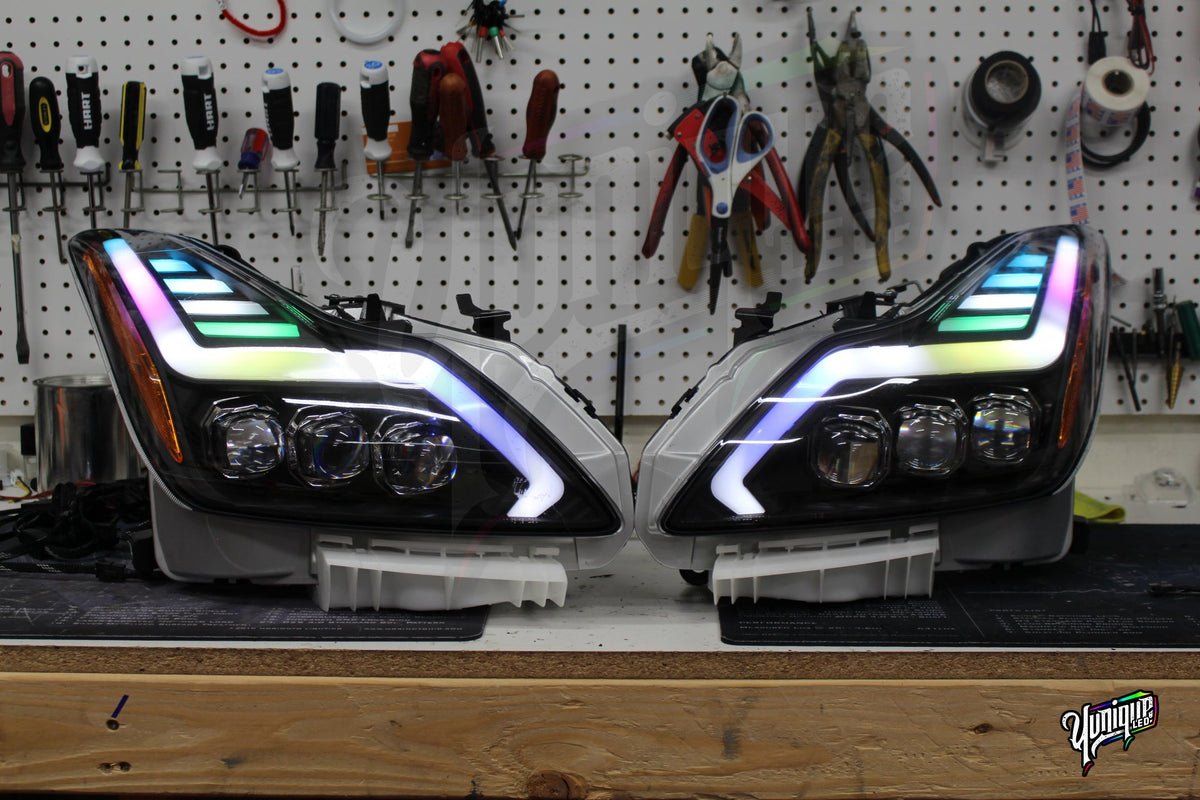 2008-2015 Infiniti G37/Q60 AlphaRex Nova BlueGhozt Headlights