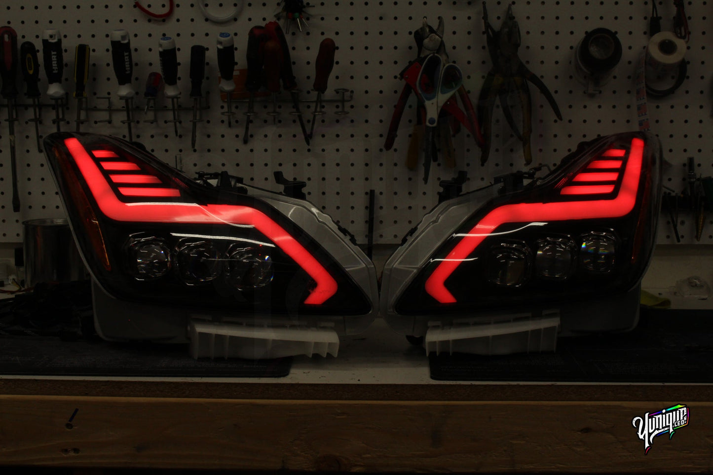 2008-2015 Infiniti G37/Q60 AlphaRex Nova BlueGhozt Headlights