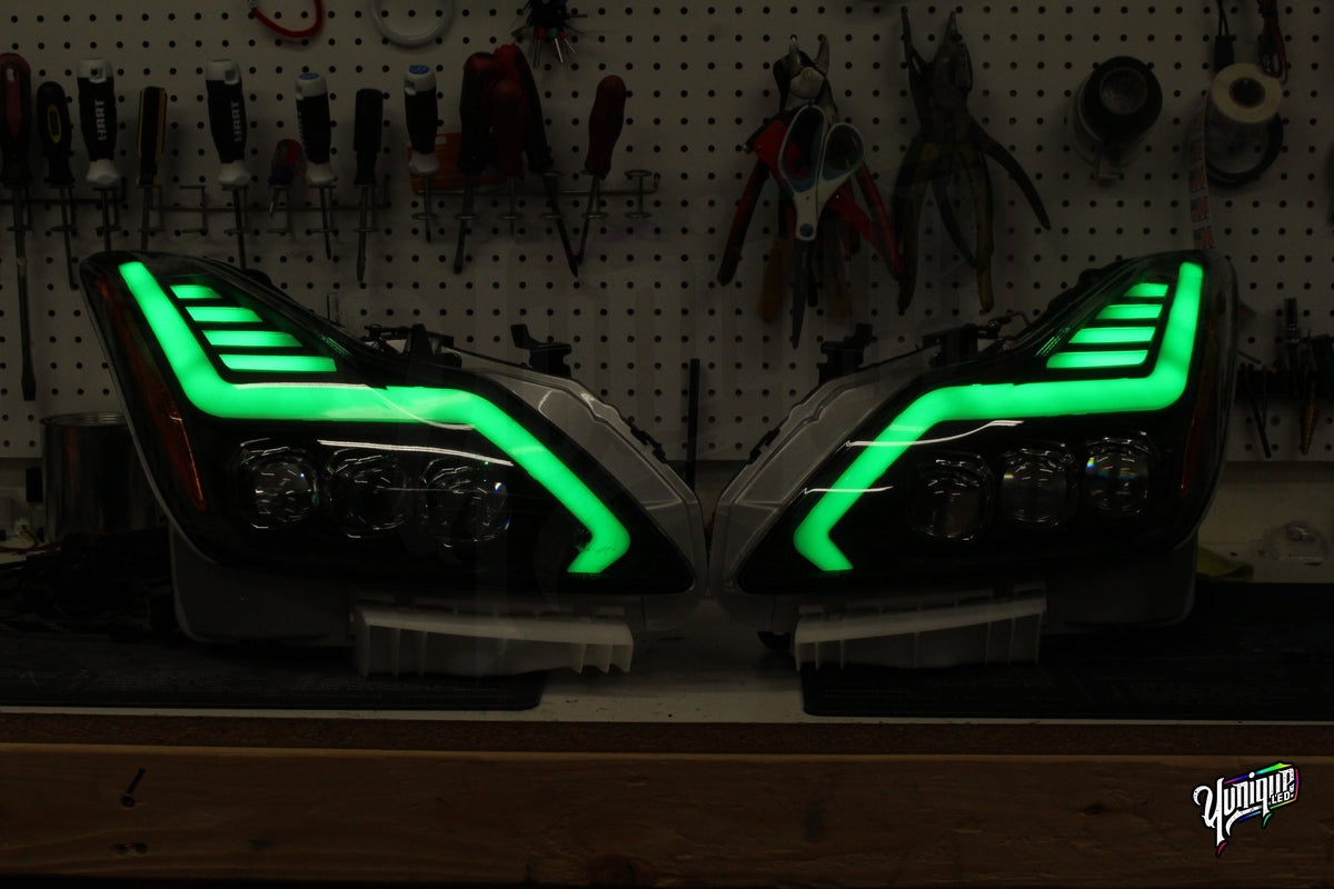 2008-2015 Infiniti G37/Q60 AlphaRex Nova BlueGhozt Headlights