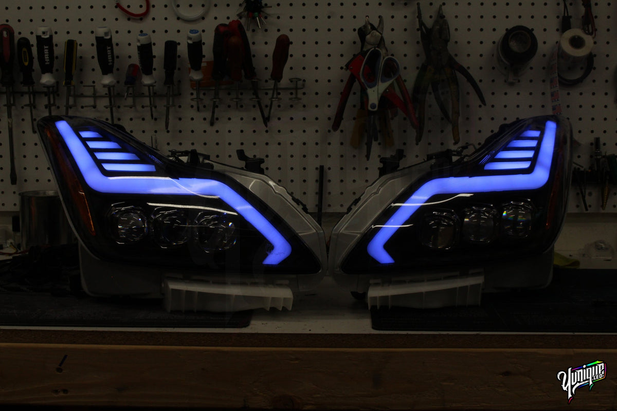 2008-2015 Infiniti G37/Q60 AlphaRex Nova BlueGhozt Headlights