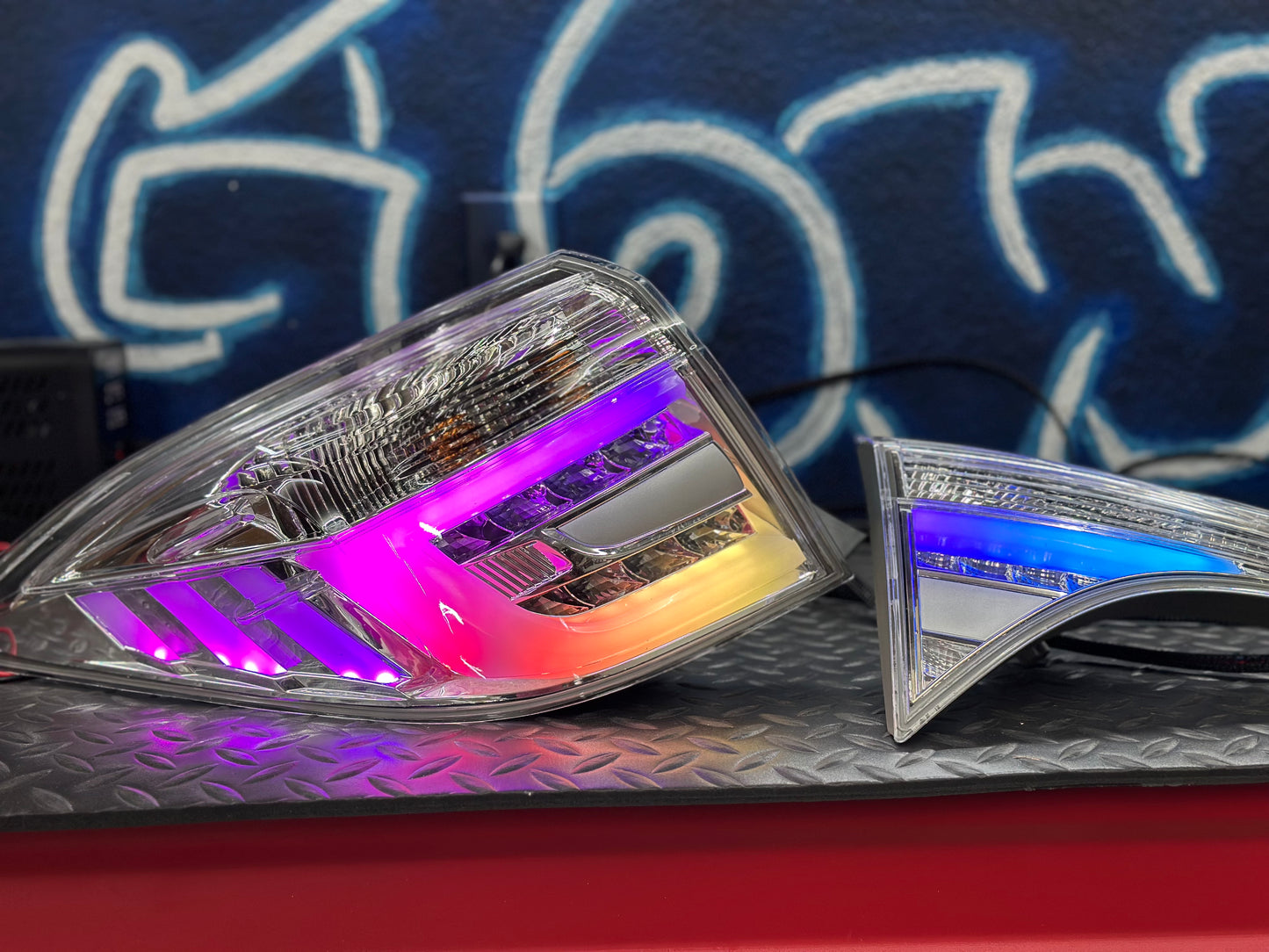 2014-2016 Toyota Corolla Clear RGB Tail Lights