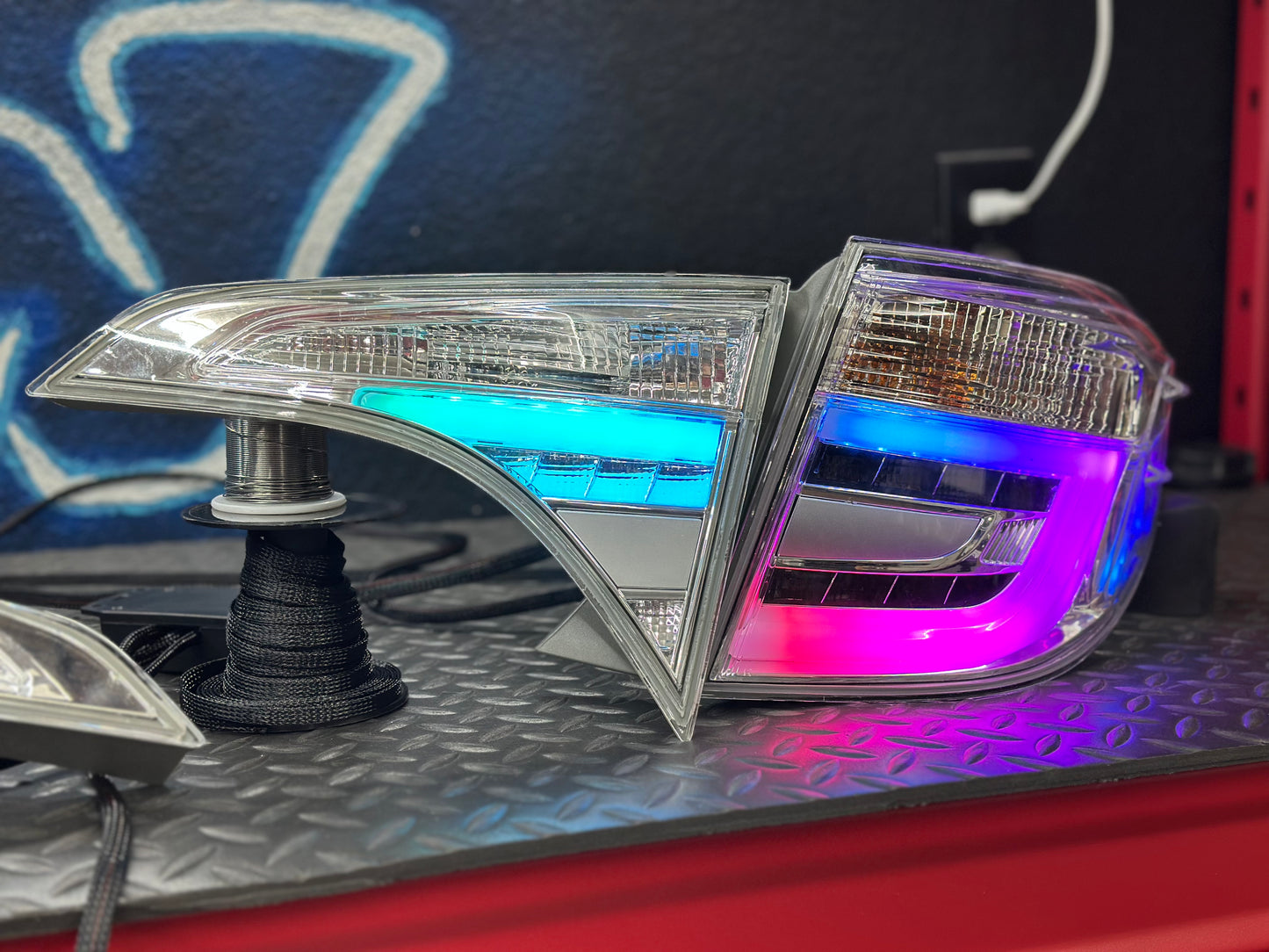 2014-2016 Toyota Corolla Clear RGB Tail Lights