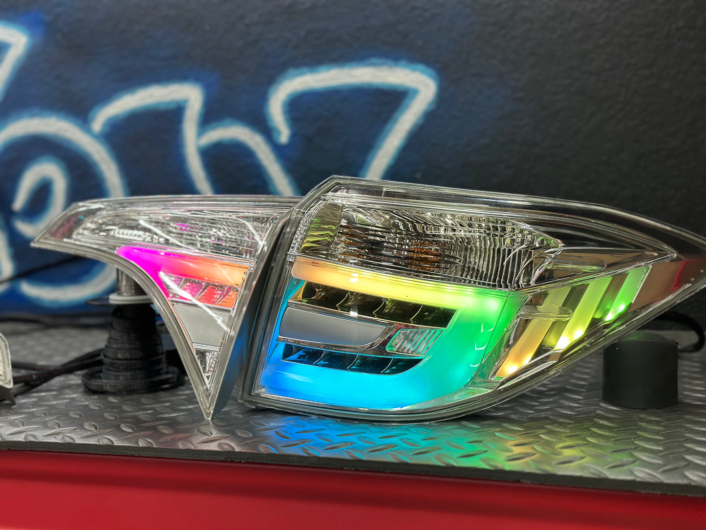 2014-2016 Toyota Corolla Clear RGB Tail Lights