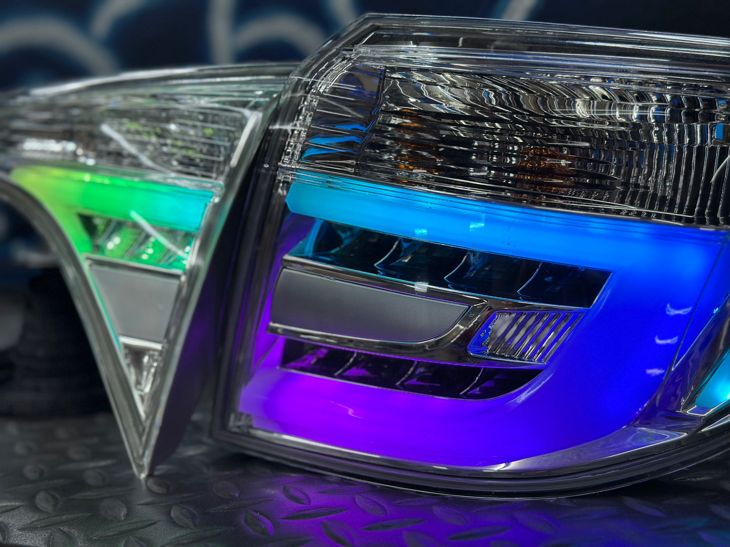 2014-2016 Toyota Corolla Clear RGB Tail Lights