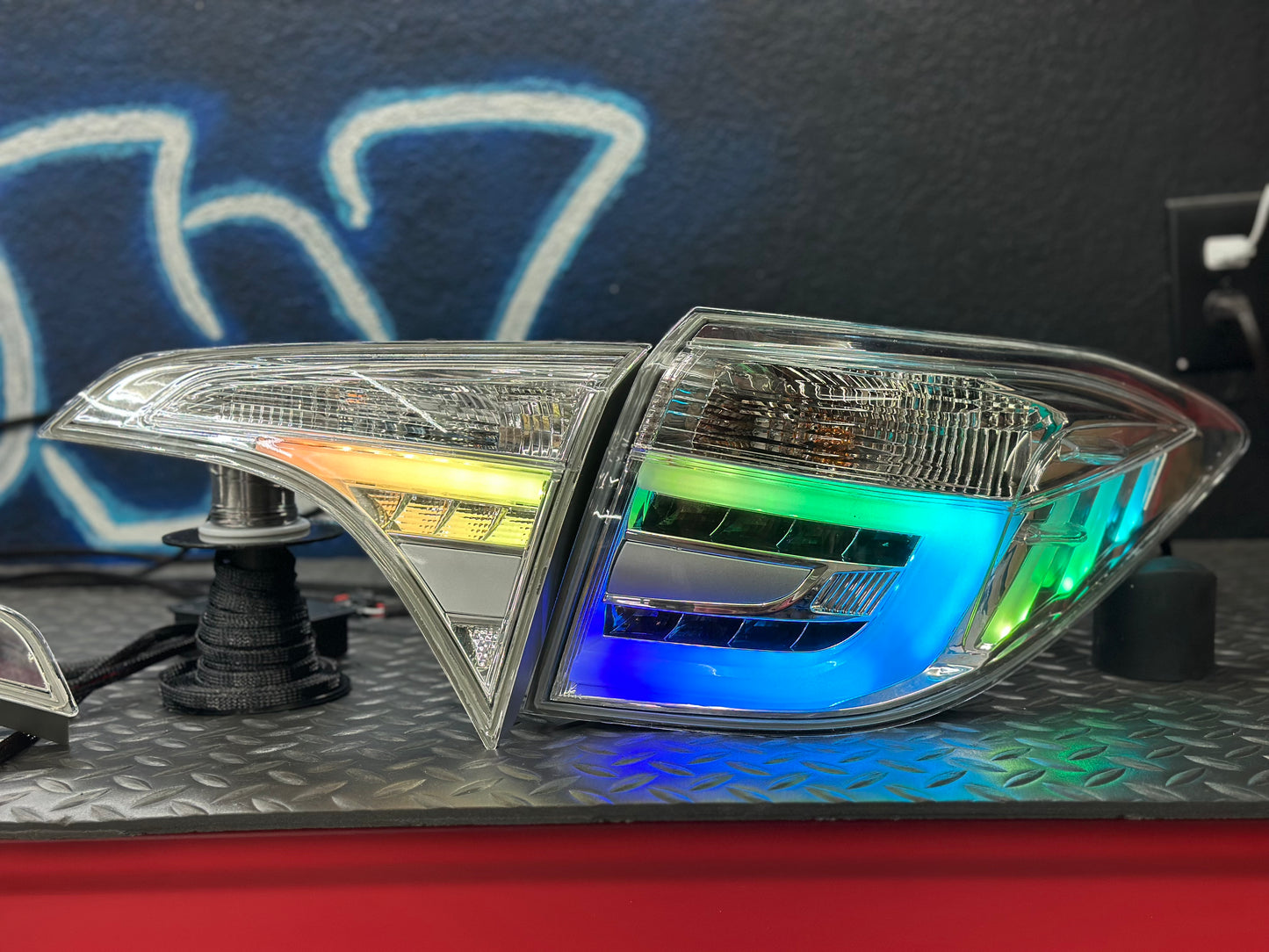 2014-2016 Toyota Corolla Clear RGB Tail Lights