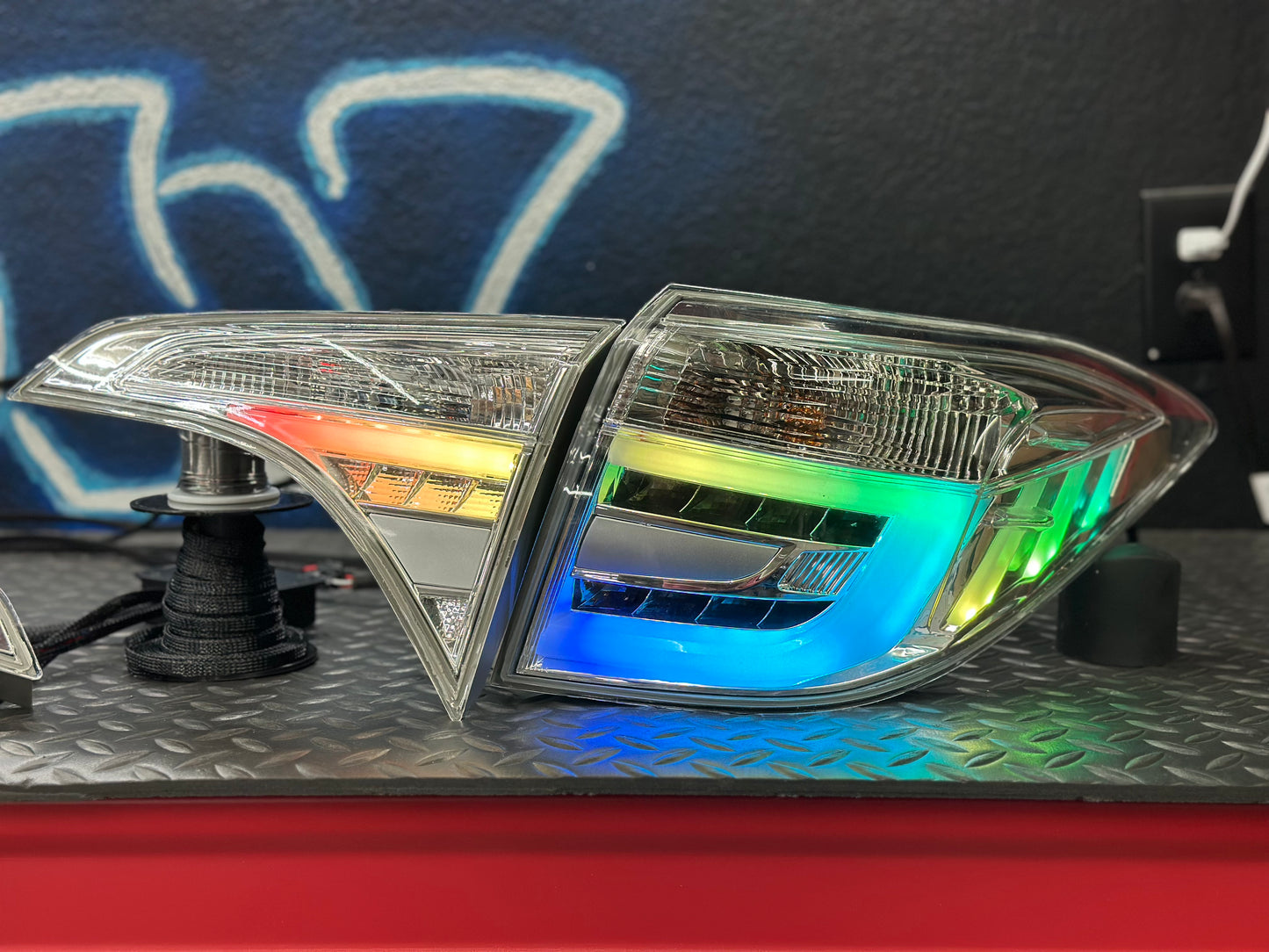 2014-2016 Toyota Corolla Clear RGB Tail Lights